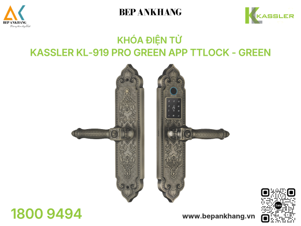 Khóa điện tử Kassler KL-919 Pro Green App TTLOCK - Green
